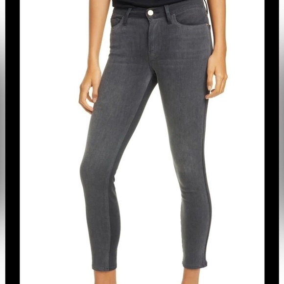 FRAME Le Skinny de jeanne mid rise in grey size 27 EUC!! - Picture 2 of 9